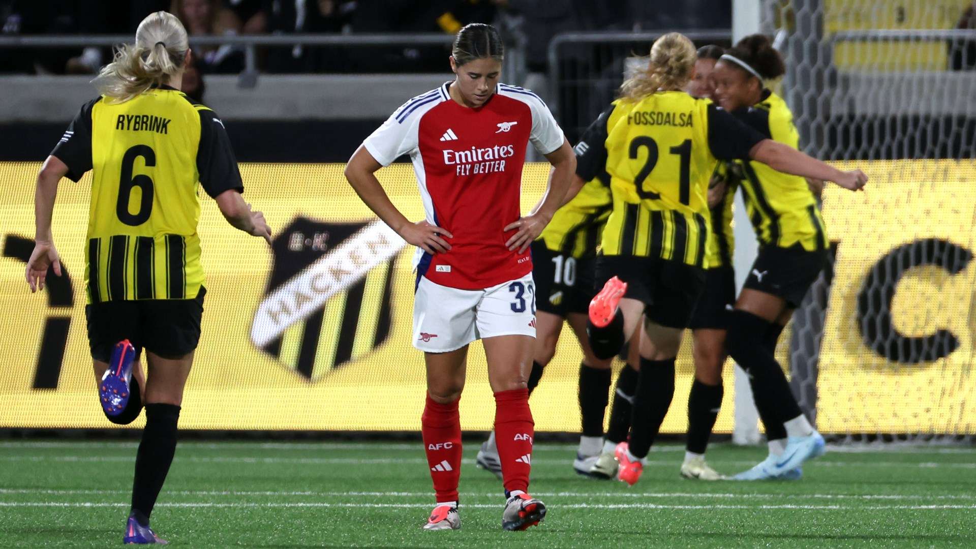 Russo goes missing as Hacken punish Arsenal in UWCL upset  