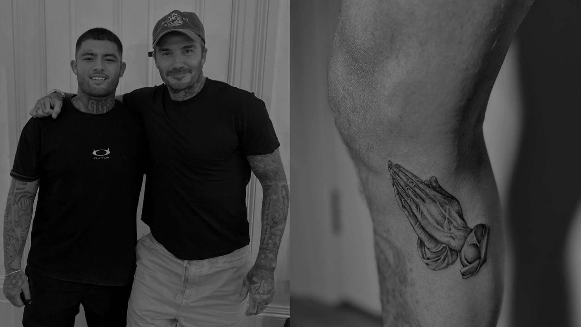 Beckham's new religious tattoo revealed  