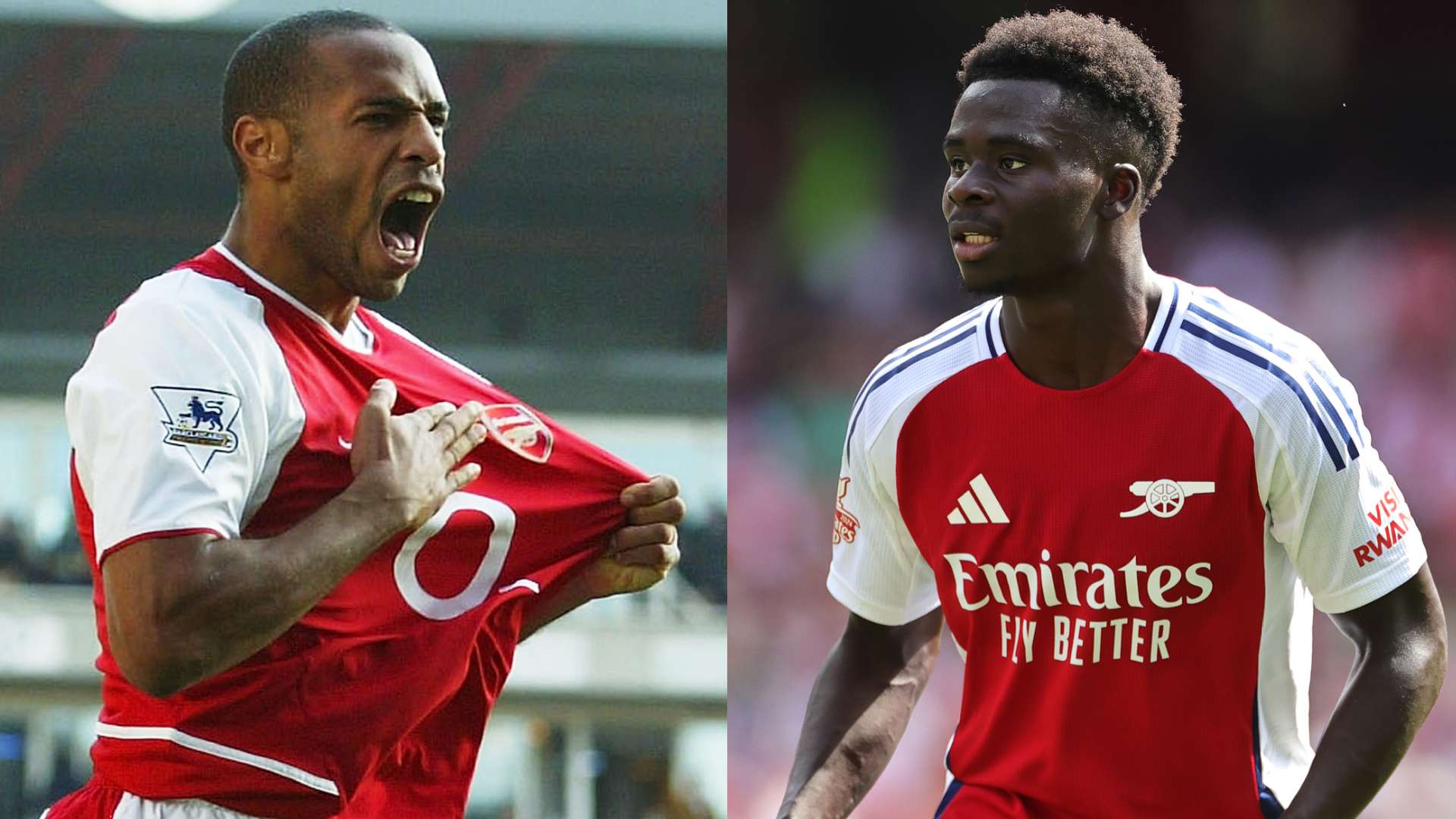 Arsenal star boy Saka emulates Gunners great Henry  