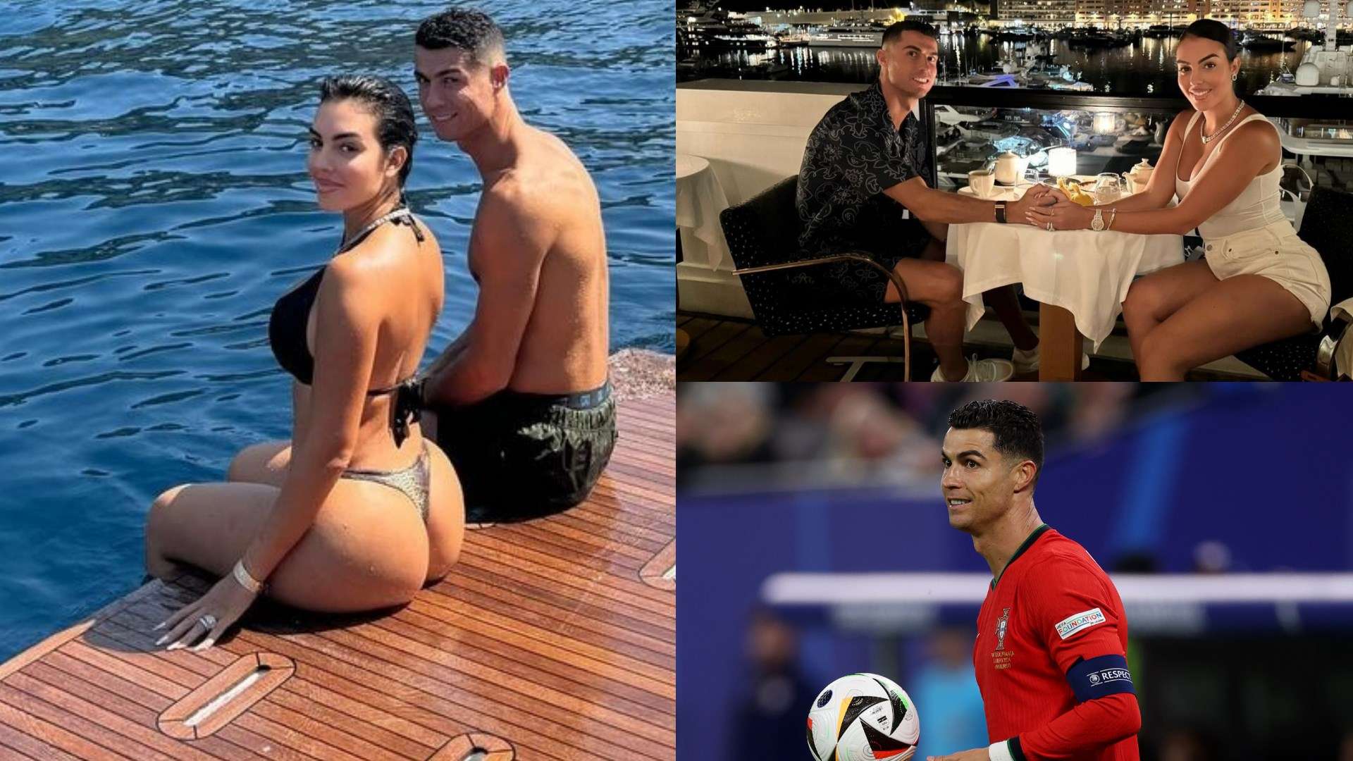 Ronaldo & Georgina enjoy in Monaco before joining Portugal squad  