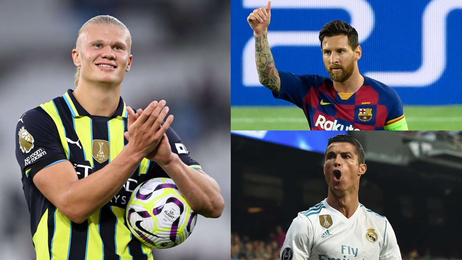 Will goal machine Haaland break Messi and Ronaldo's records?  