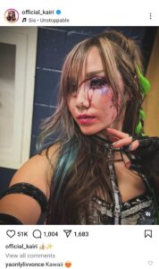 Kairi Sane updates fans after suffering eye injury on Monday night Raw  