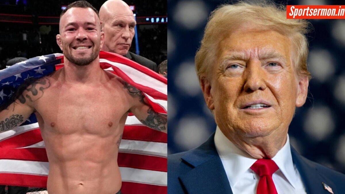 UFC fighter Colby Covington seen enjoying football game with Donald Trump  