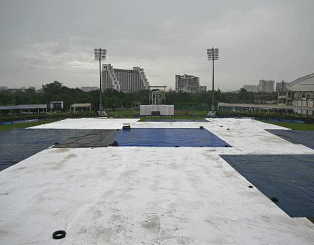 Rain, wet outfield keep the waiting game going in Greater Noida  