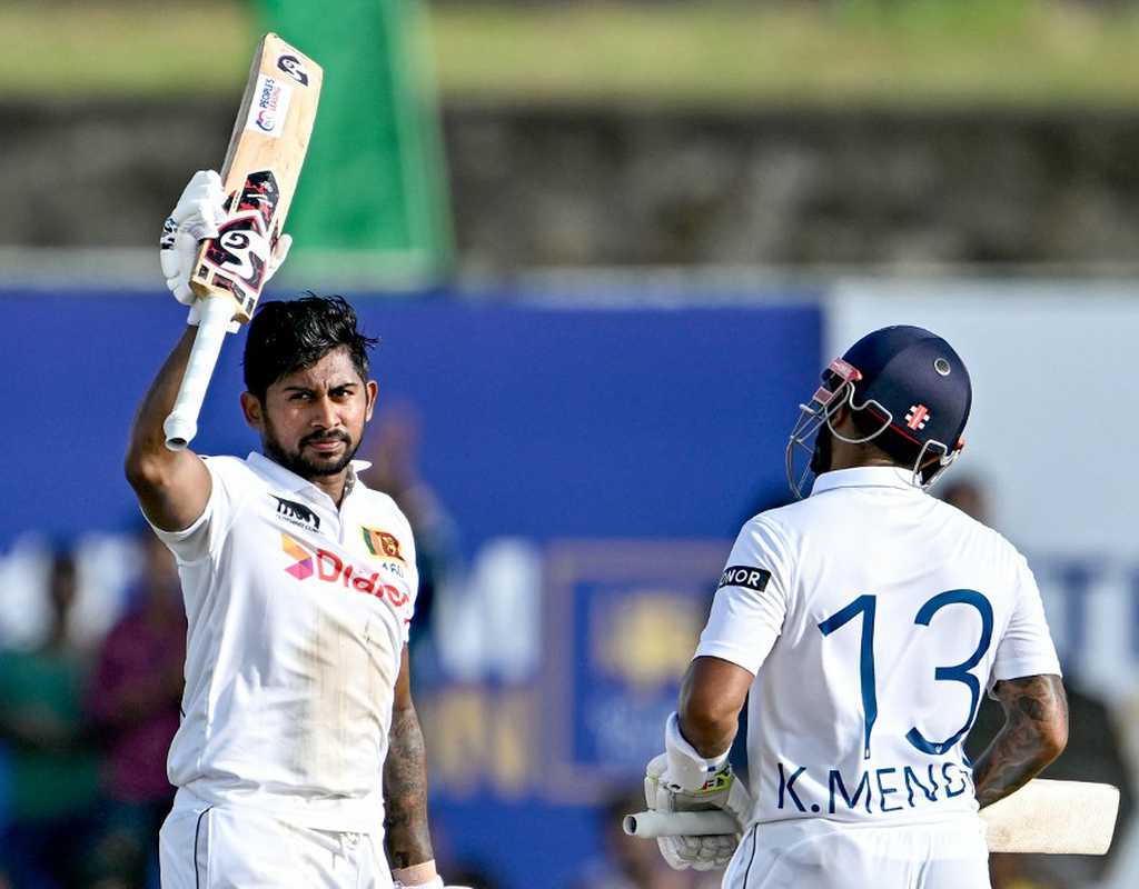 Kamindu Mendis gives Sri Lanka opening day honours  