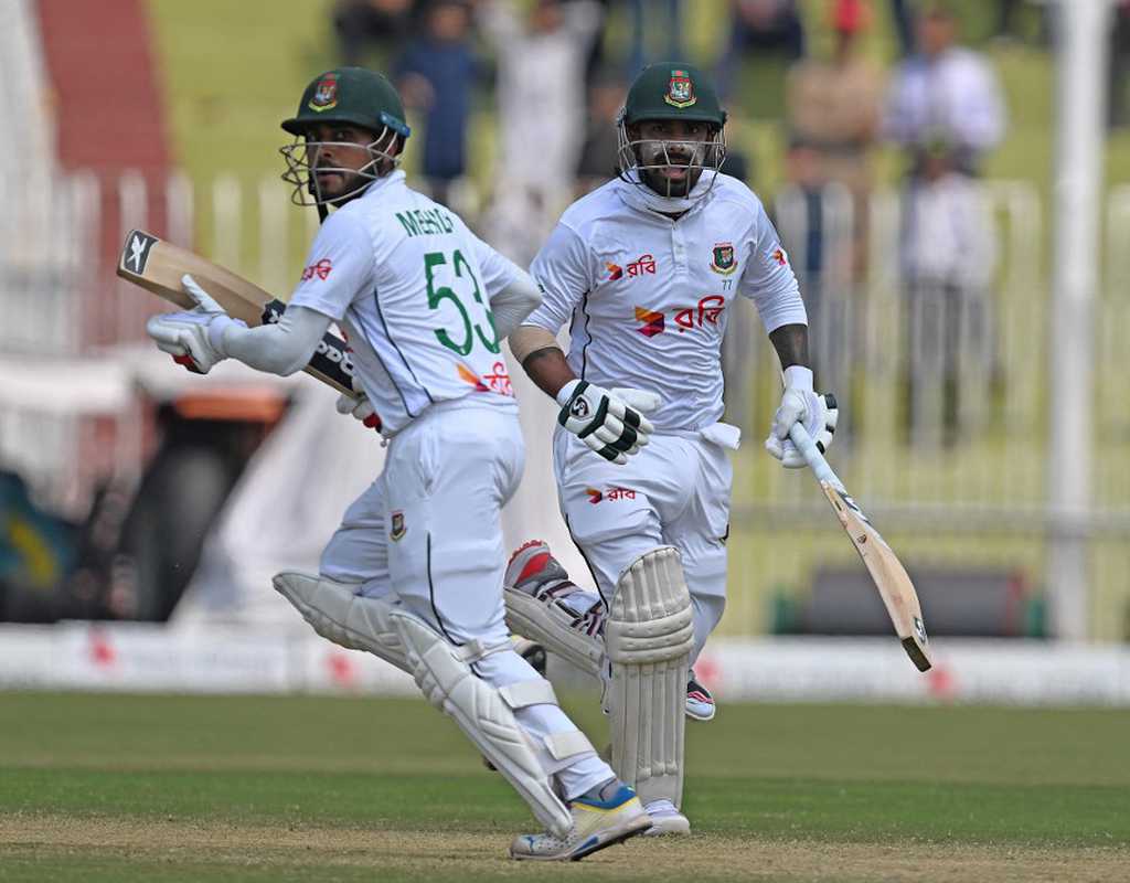 Litton, Mehidy turn the tables on Pakistan on gripping day in Rawalpindi  