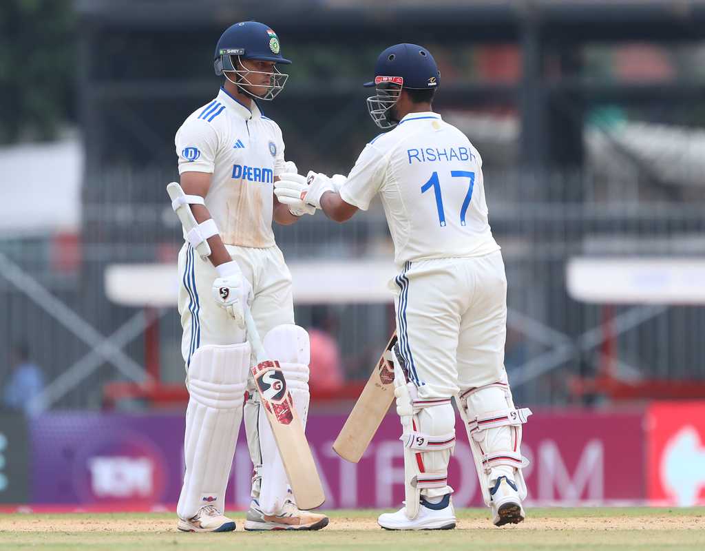 Pant, Jaiswal steady India after Mahmud burst  