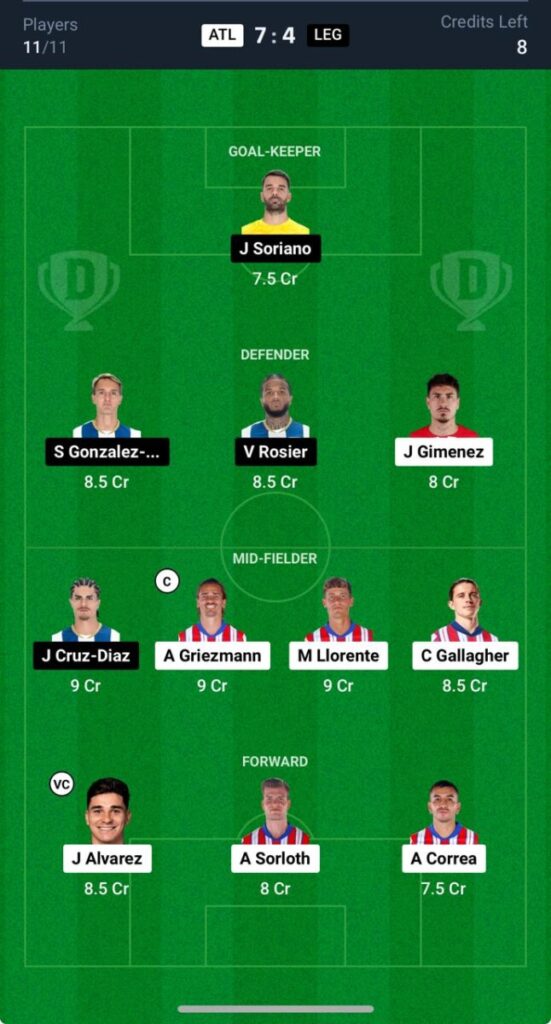 ATL vs LEG Match Prediction, Atletico Madrid vs Leganes Live Score, La Liga ATL vs LEG Match Prediction, Atletico Madrid vs Leganes Live Score, La Liga