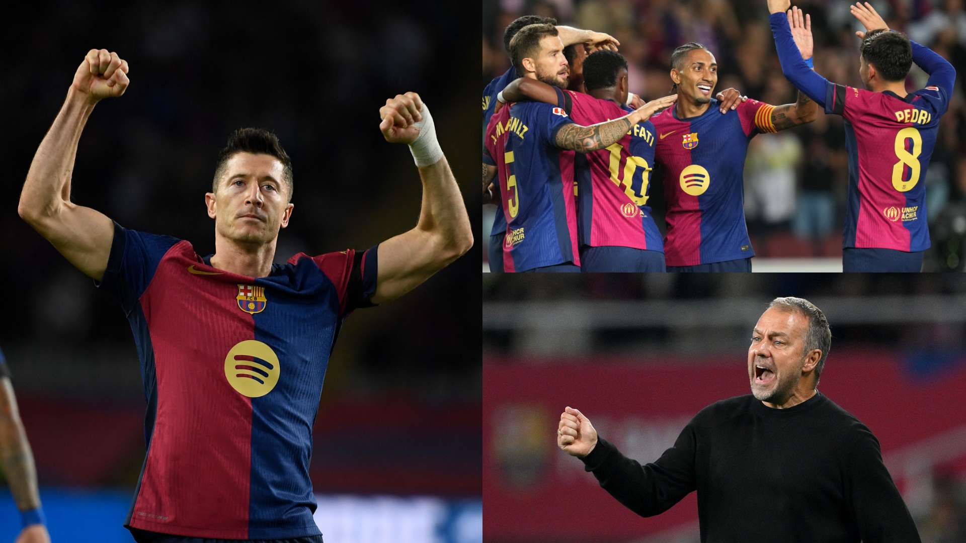 Lewandowski at the double as Barcelona thrash Sevilla  