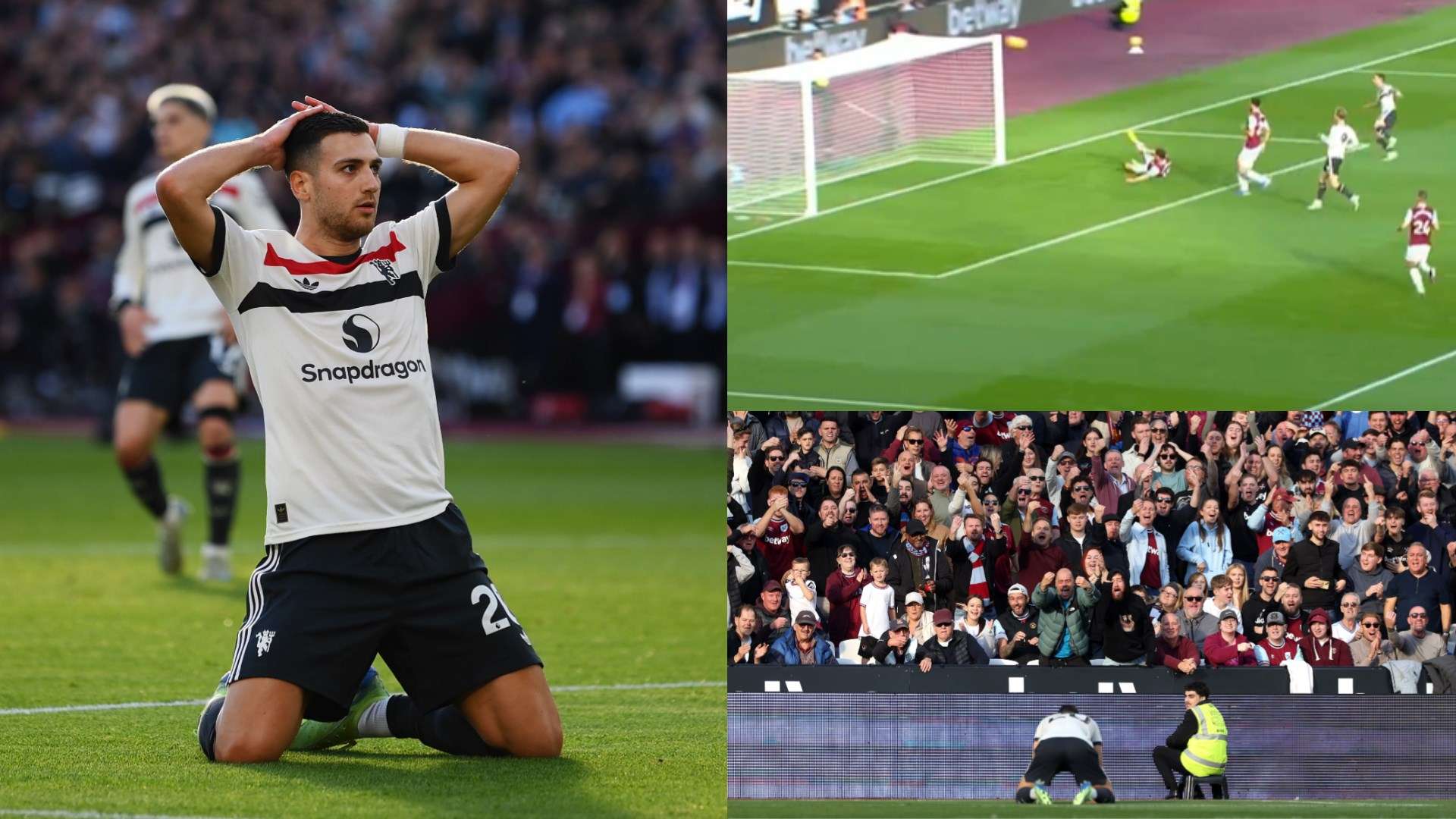 Dalot torn apart by Man Utd fans for 'miss of the season'  