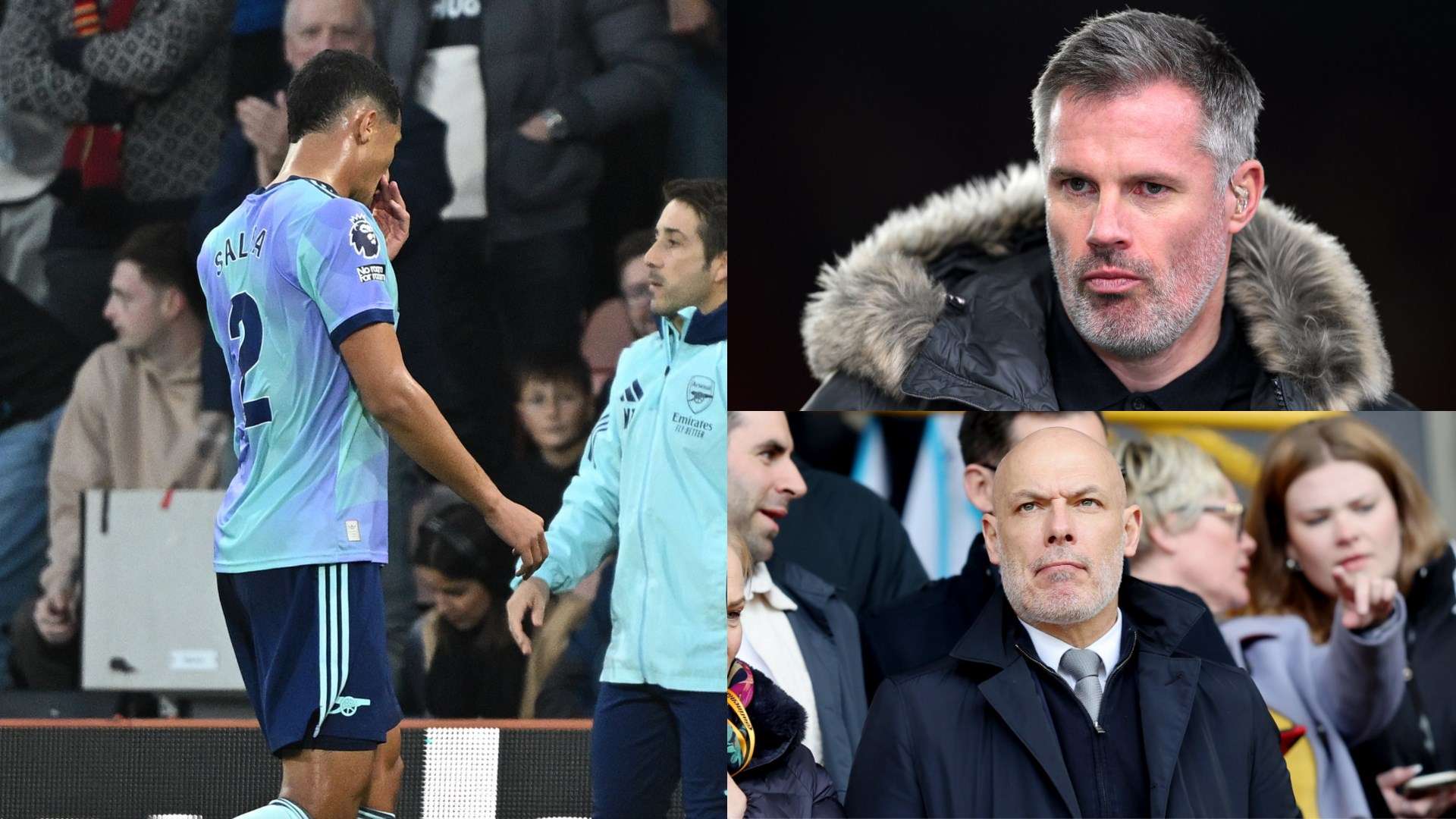 'Was Webb involved?' - Carragher's deleted tweet after Saliba red  