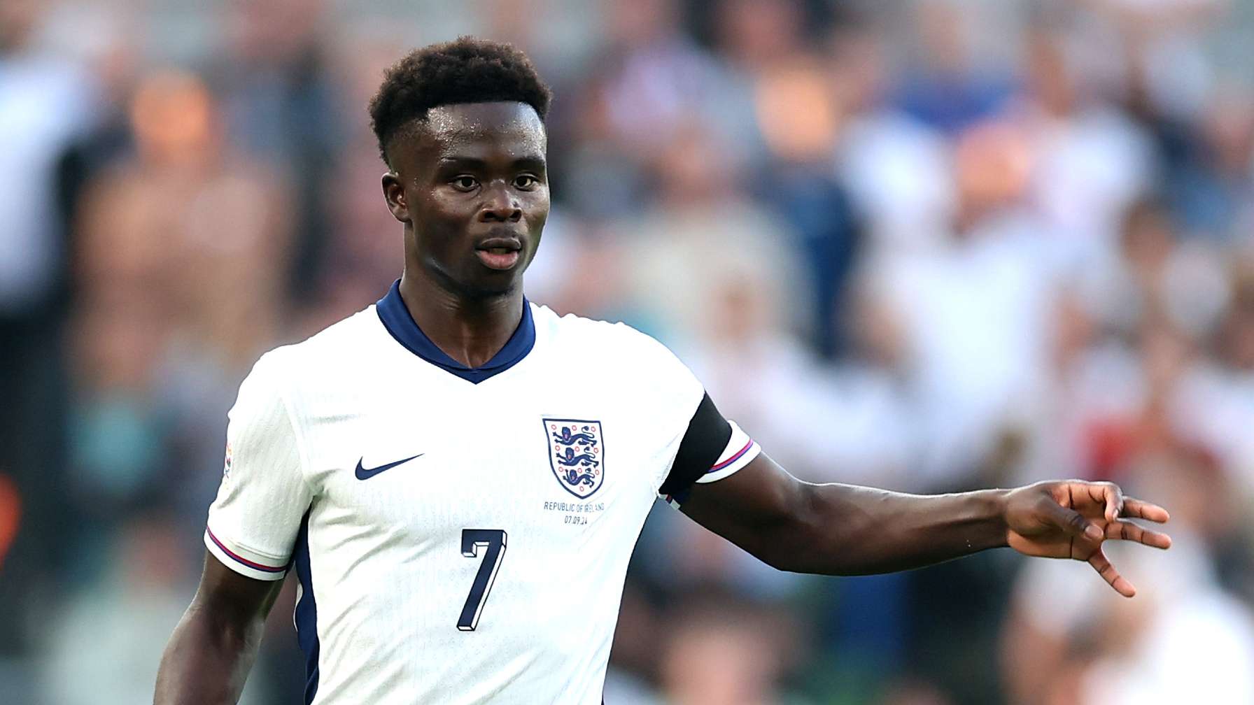 Saka backed to become England captain  