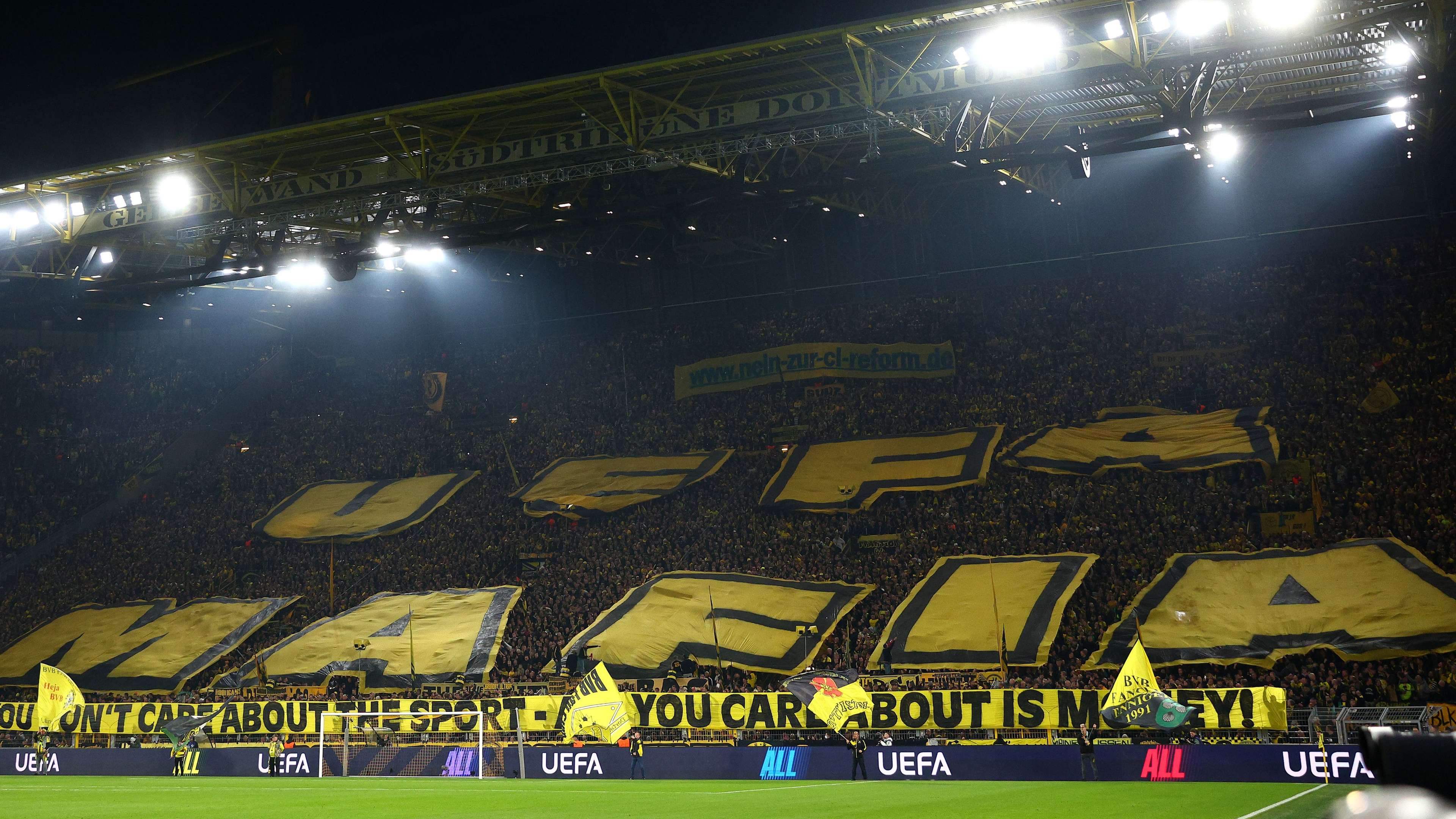BVB could be sanctioned for 'UEFA Mafia' banner  