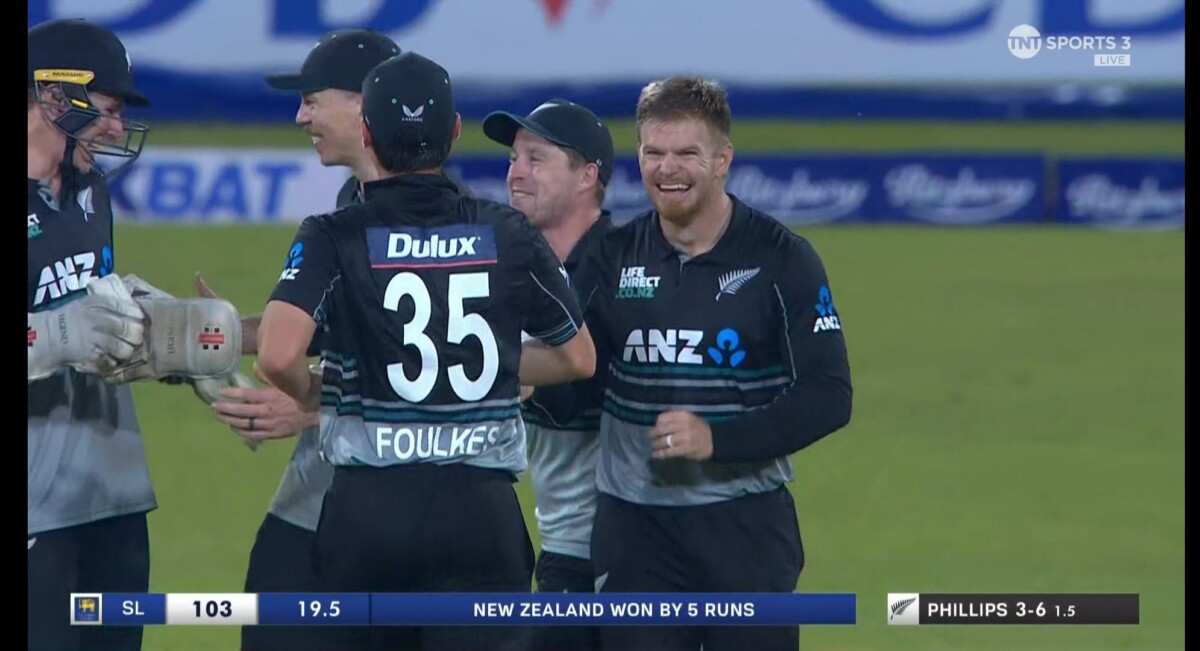 New Zealand Defends 3rd Lowest Total in T20Is to Keep Sri Lanka at Bay  