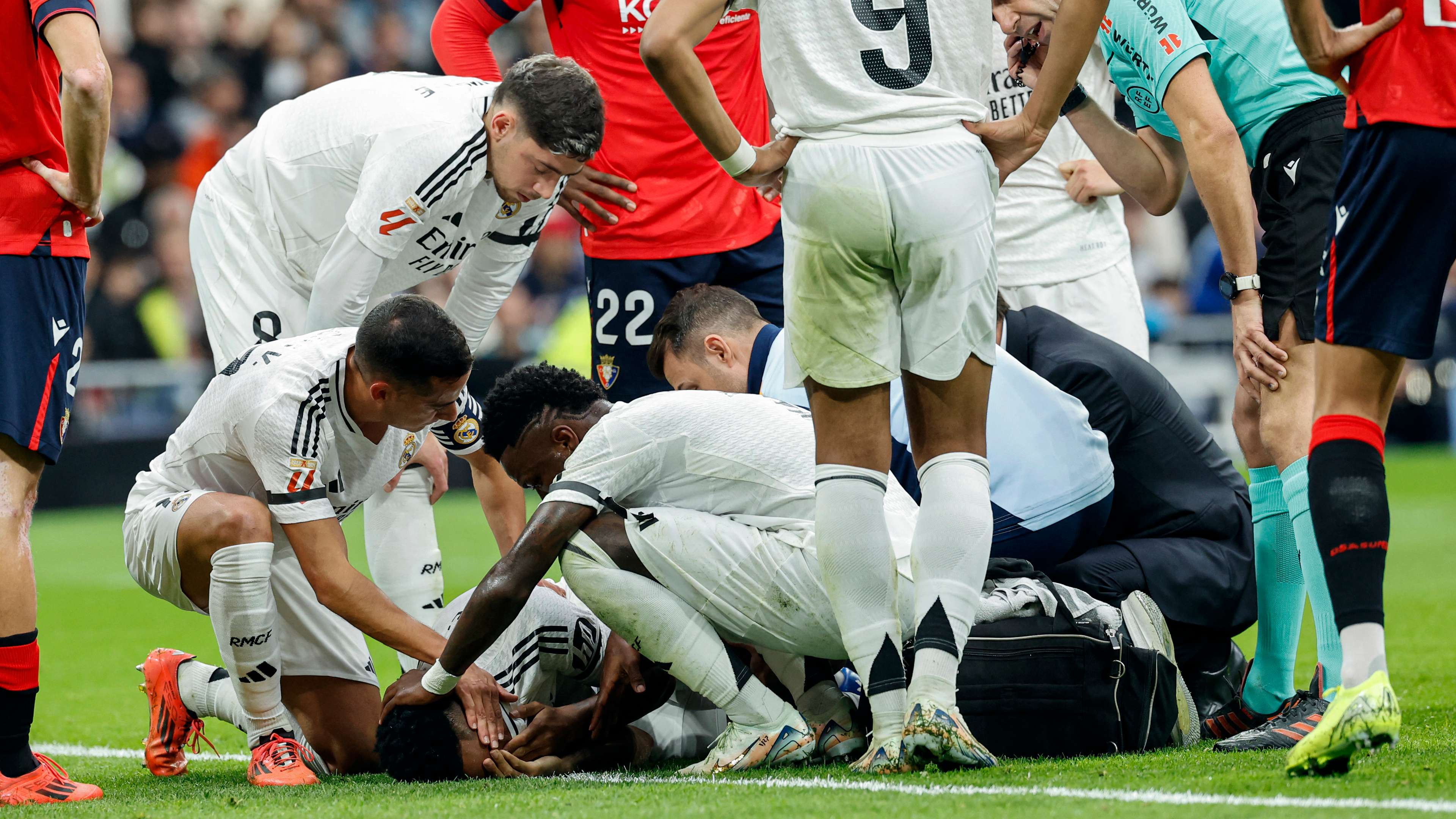 Diaz hints at serious injury as Militao is stretchered off  