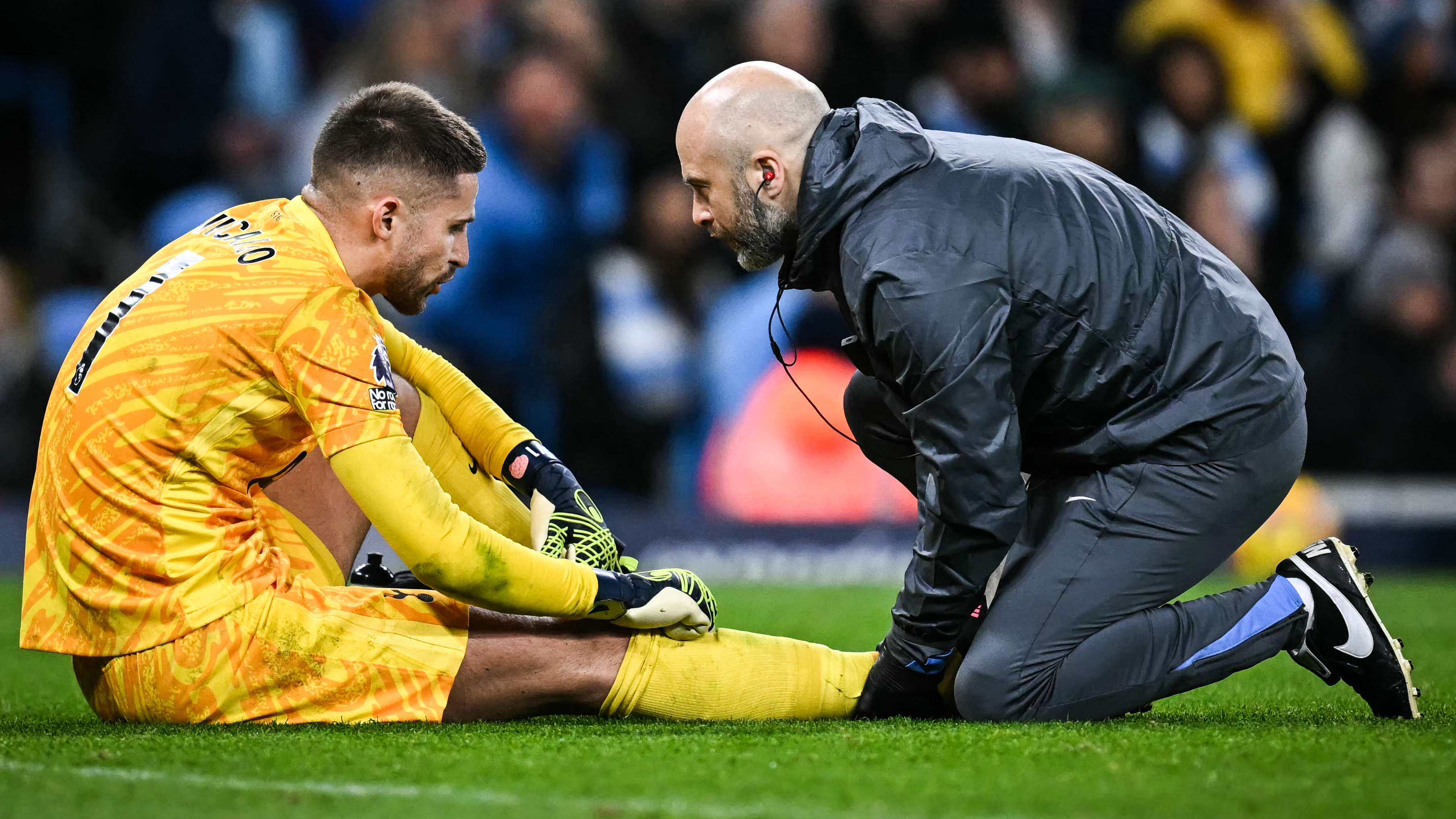 'Spursy' strikes again! Injured Vicario made programme cover star  