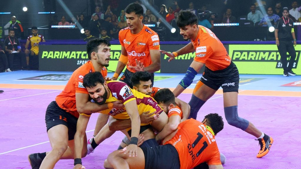 U Mumba take on Telugu Titans in Match 82 of PKL Season 11  