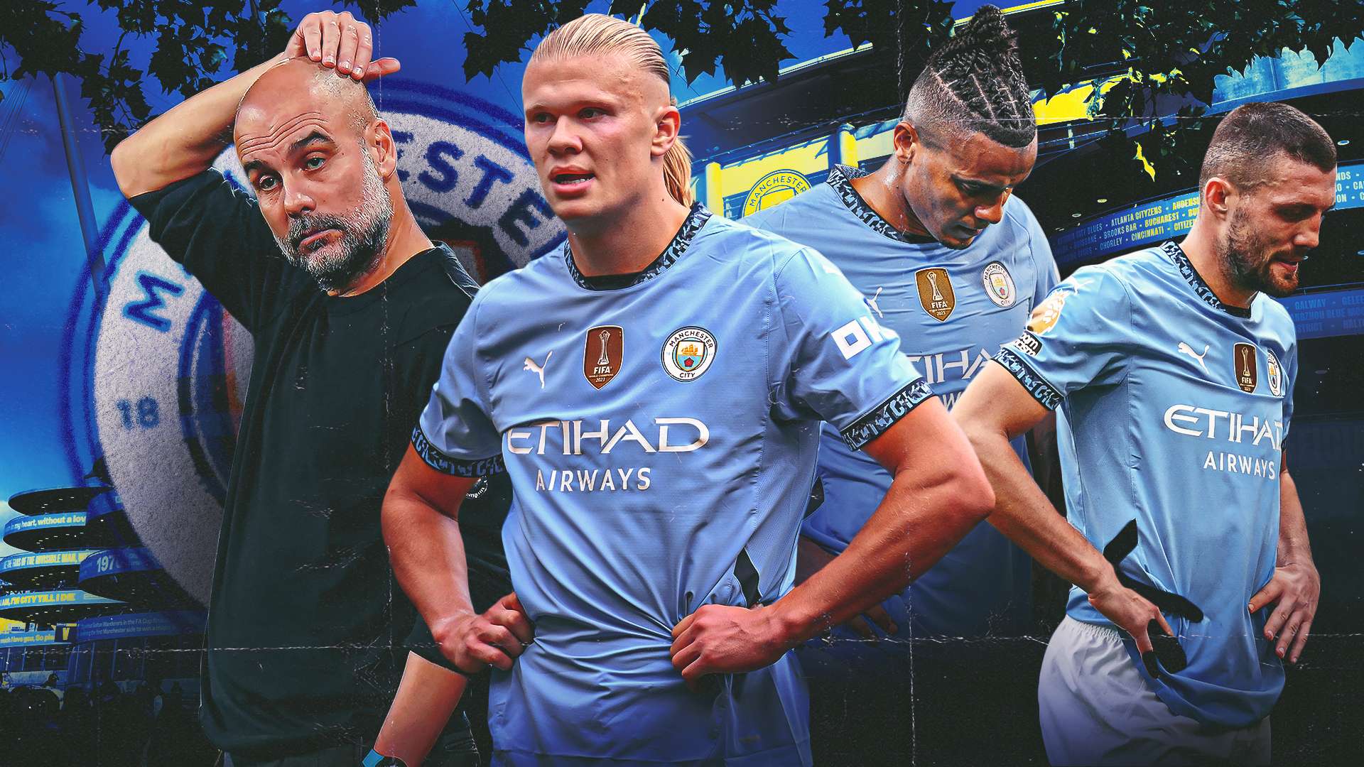Blunt Haaland + defensive injuries + slow midfield = Man City in crisis  