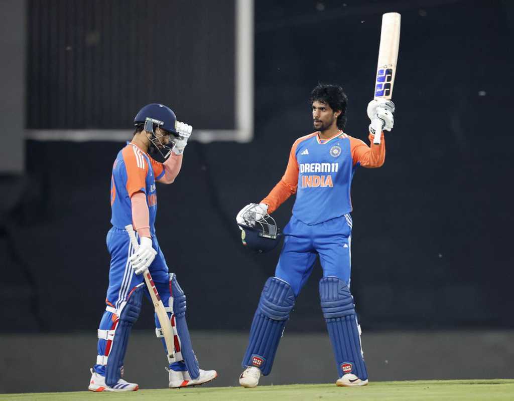 Tilak Varma's maiden T20I ton gives India 2-1 lead  