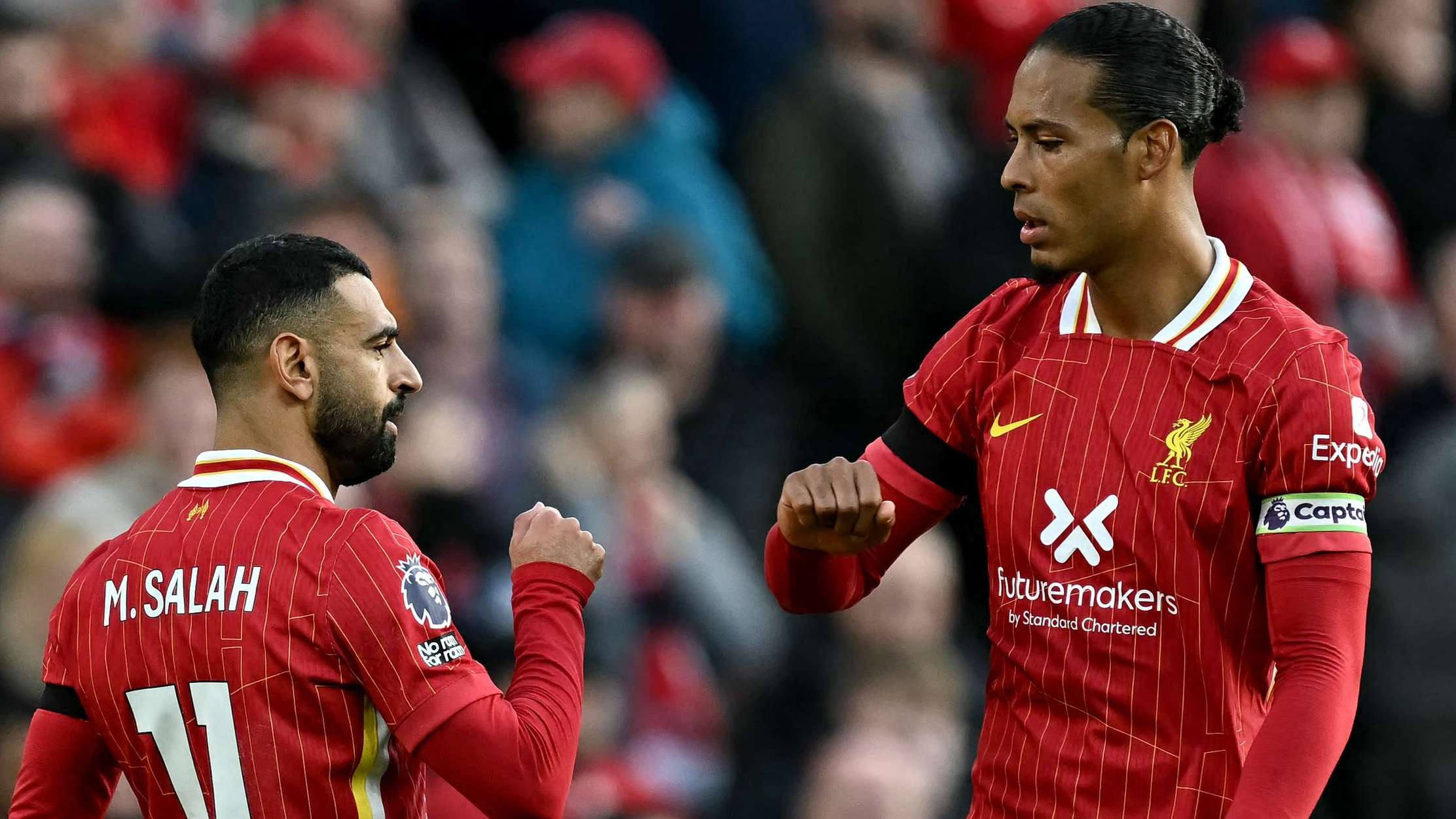 Van Dijk offers update on Liverpool future & shares Salah verdict  
