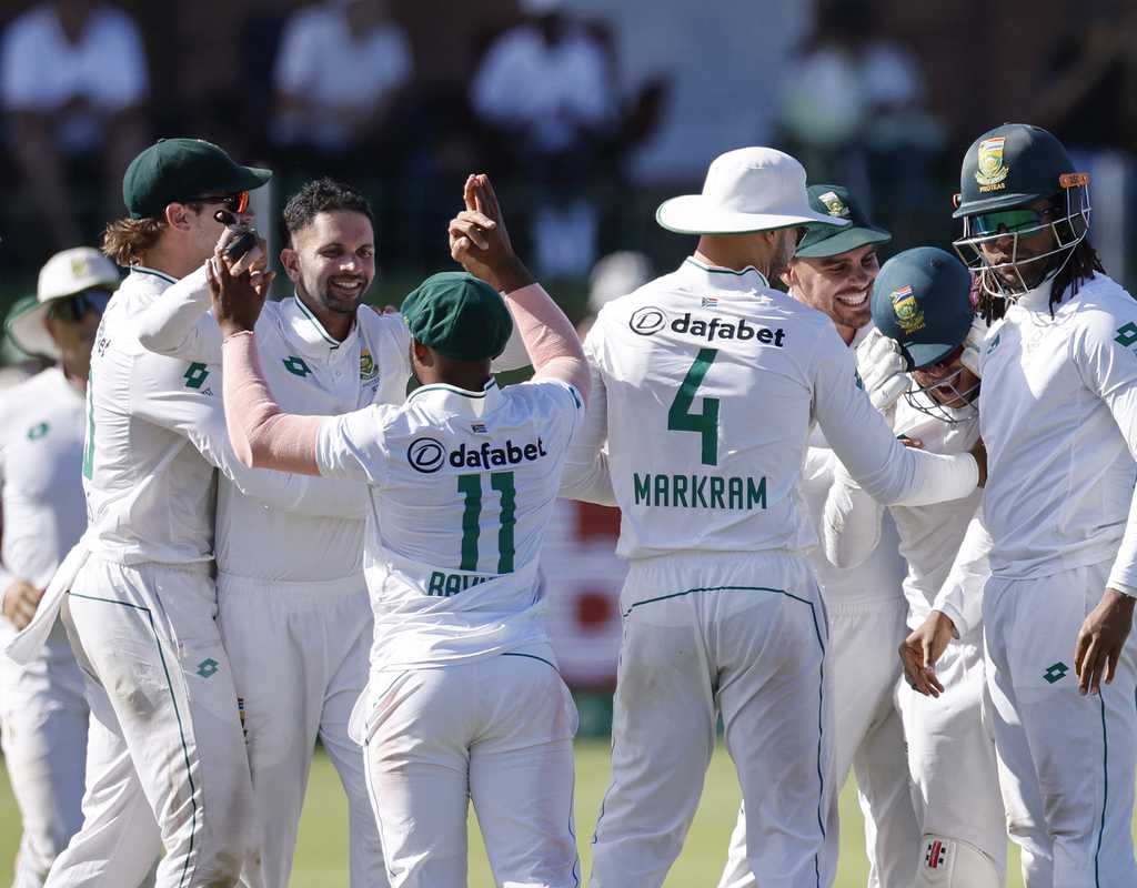 Sri Lanka capitulate on final day as Maharaj bowls South Africa to series win  