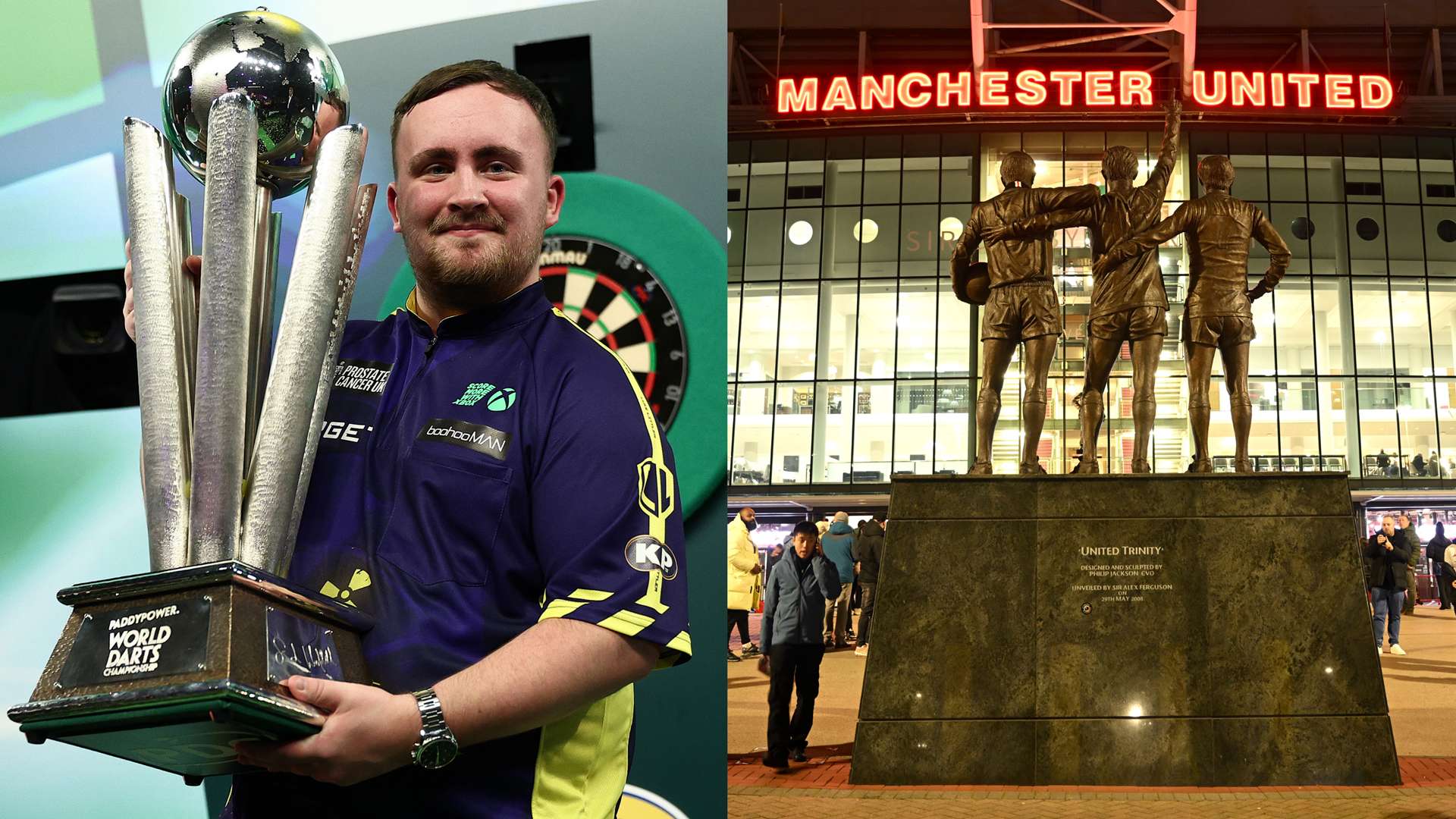 Trophy at Old Trafford! Littler to parade darts prize  