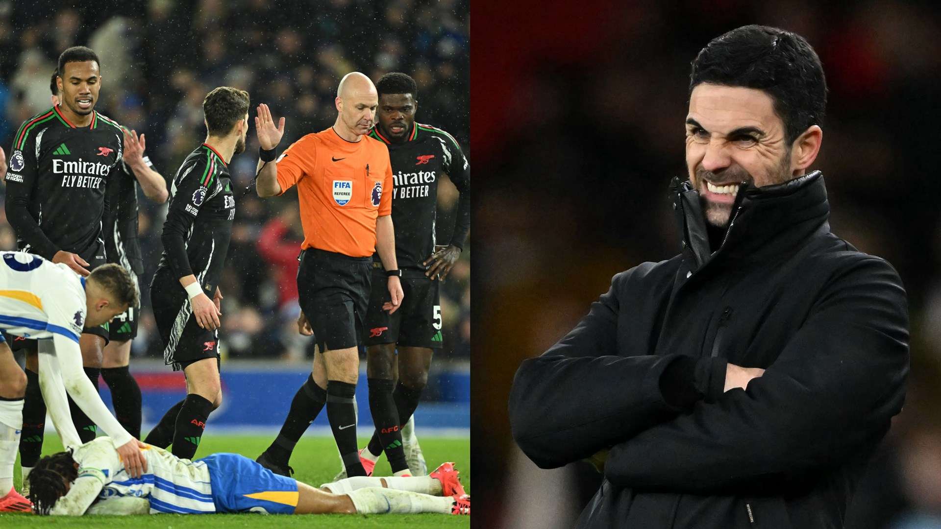 'Clear penalty!' - Arsenal learn why Brighton were awarded controversial spot-kick  