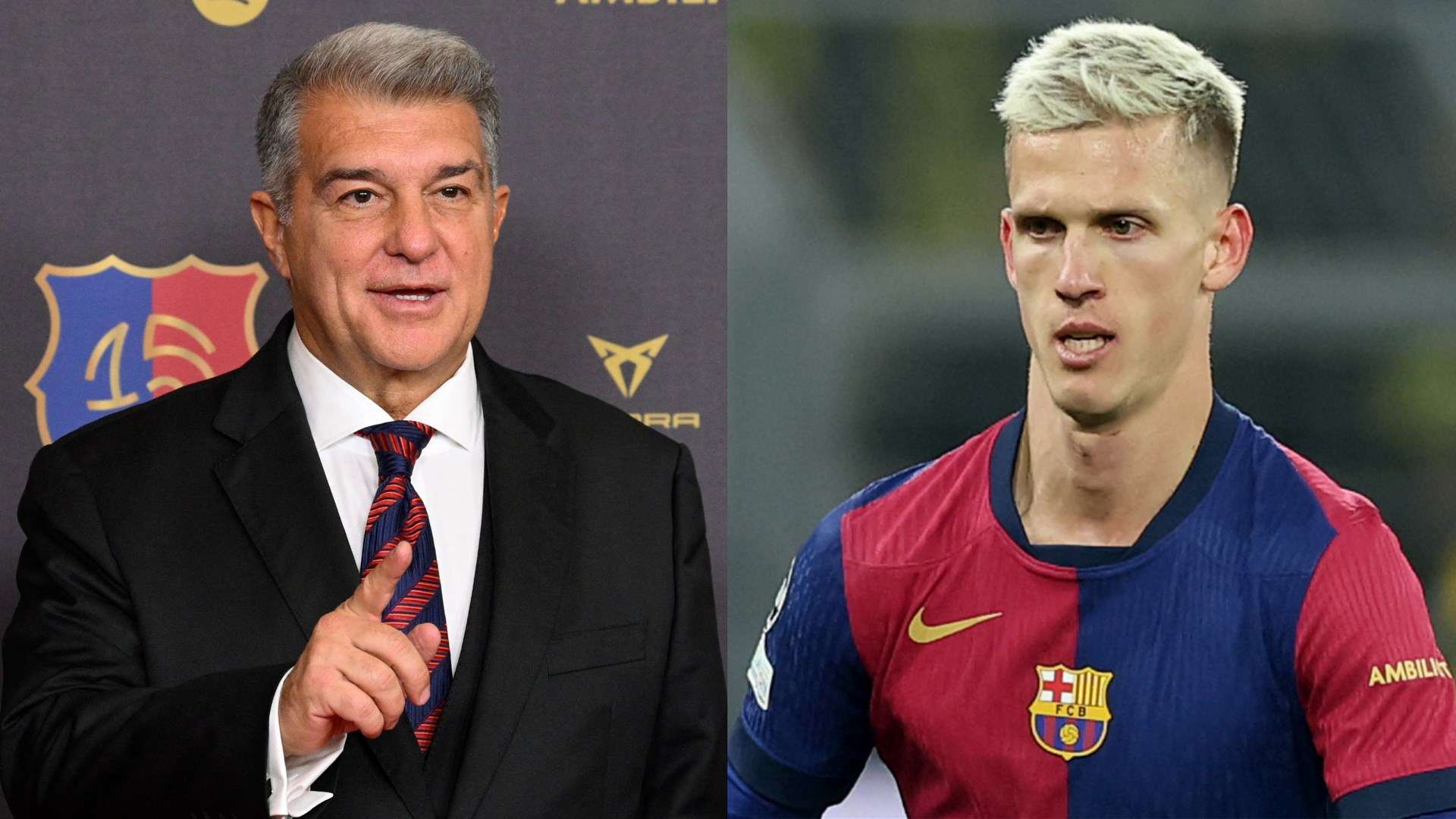 Barca president Laporta makes surprise Olmo registration announcement  
