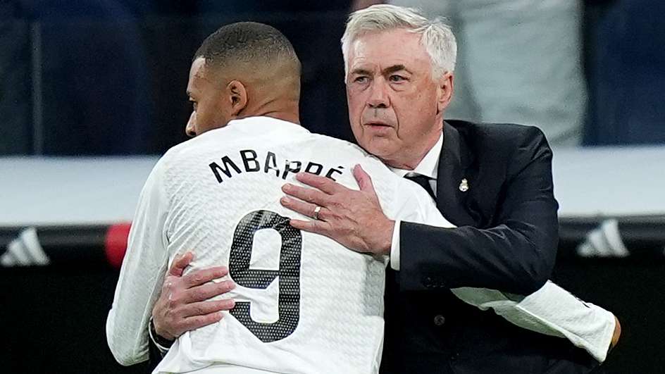 Ancelotti admits Mbappe was only player who performed against Barca  