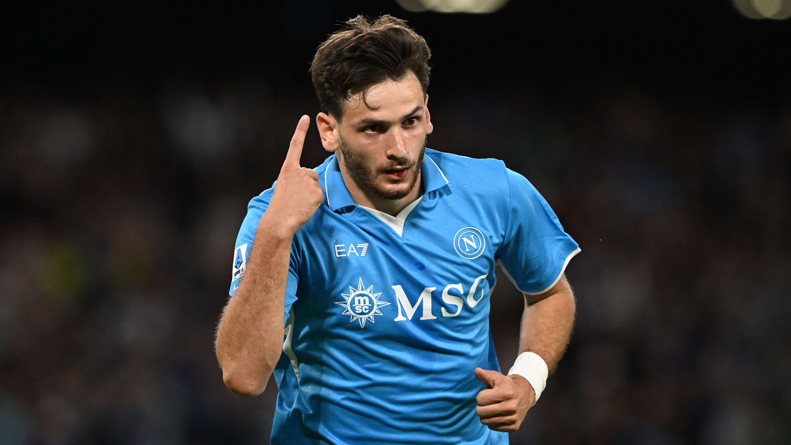 Slot breaks silence on Liverpool's interest in Kvaratskhelia  