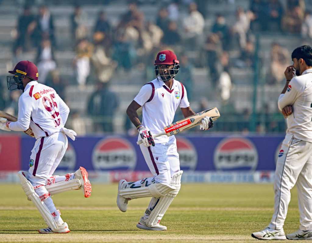 Noman Ali picks four but WI push lead past 100  