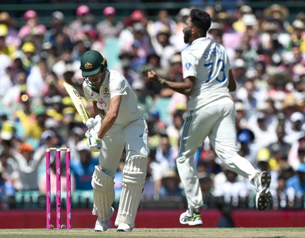 India strike four times in the morning session  