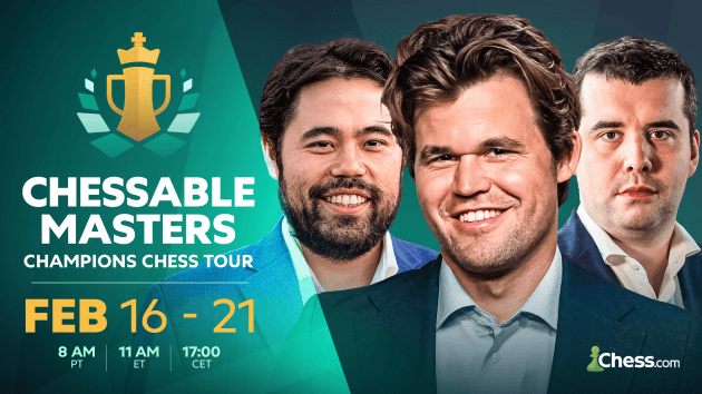 Chessable Masters Opens 2025 Champions Chess Tour Spearheaded By 5-Time Champion Carlsen  