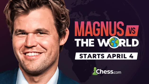 Announcing: Magnus Carlsen vs. The World Match Starting April 4!  