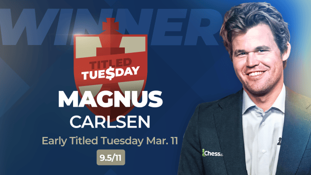 (Not) Deja Vu As Carlsen, Maghsoodloo Win Titled Tuesday  