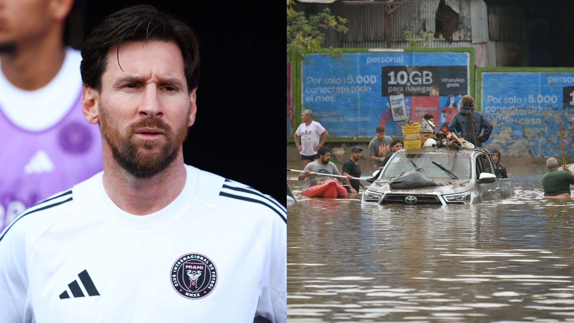 Messi sends message as deadly flood kills 16 people in Argentina  