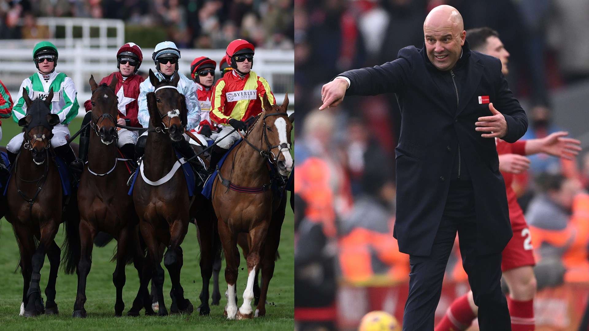 Liverpool at the races! Slot's side soak up Cheltenham atmosphere  