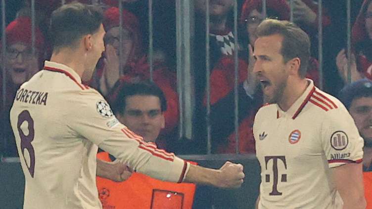 📽️ | Kane crashes home brilliant bullet header vs Leverkusen  