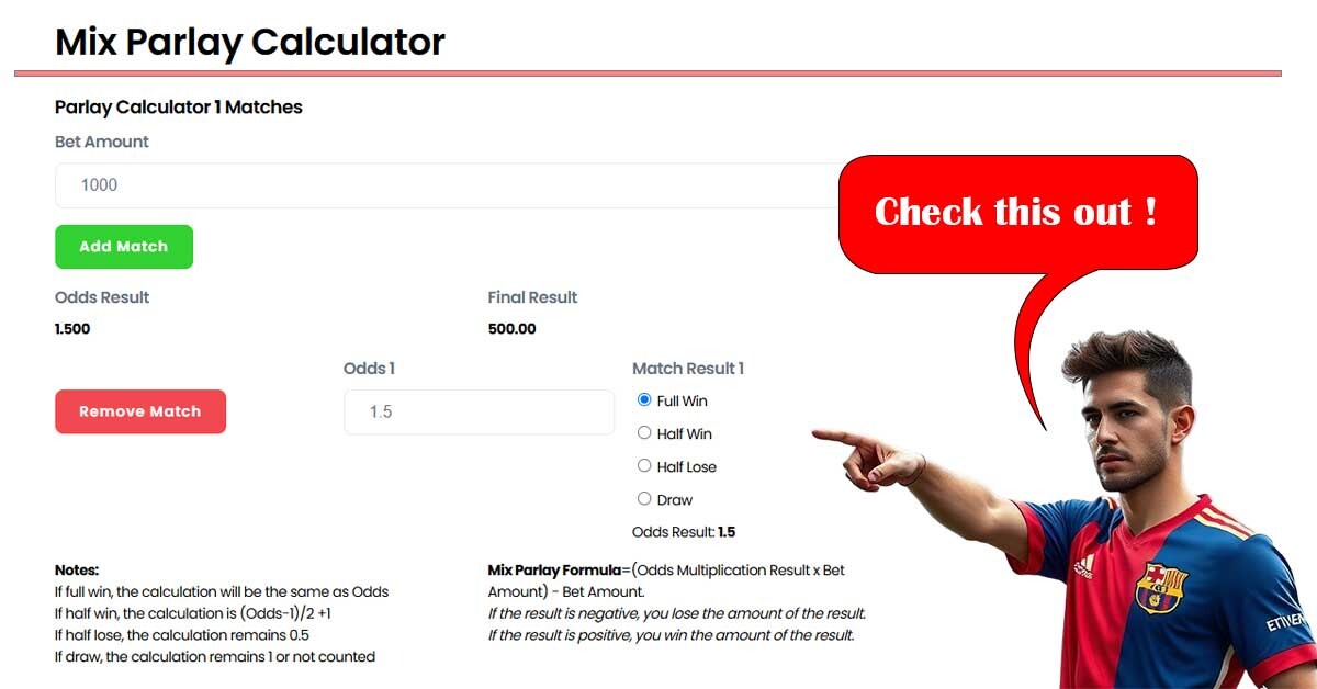 Mix Parlay Calculator  