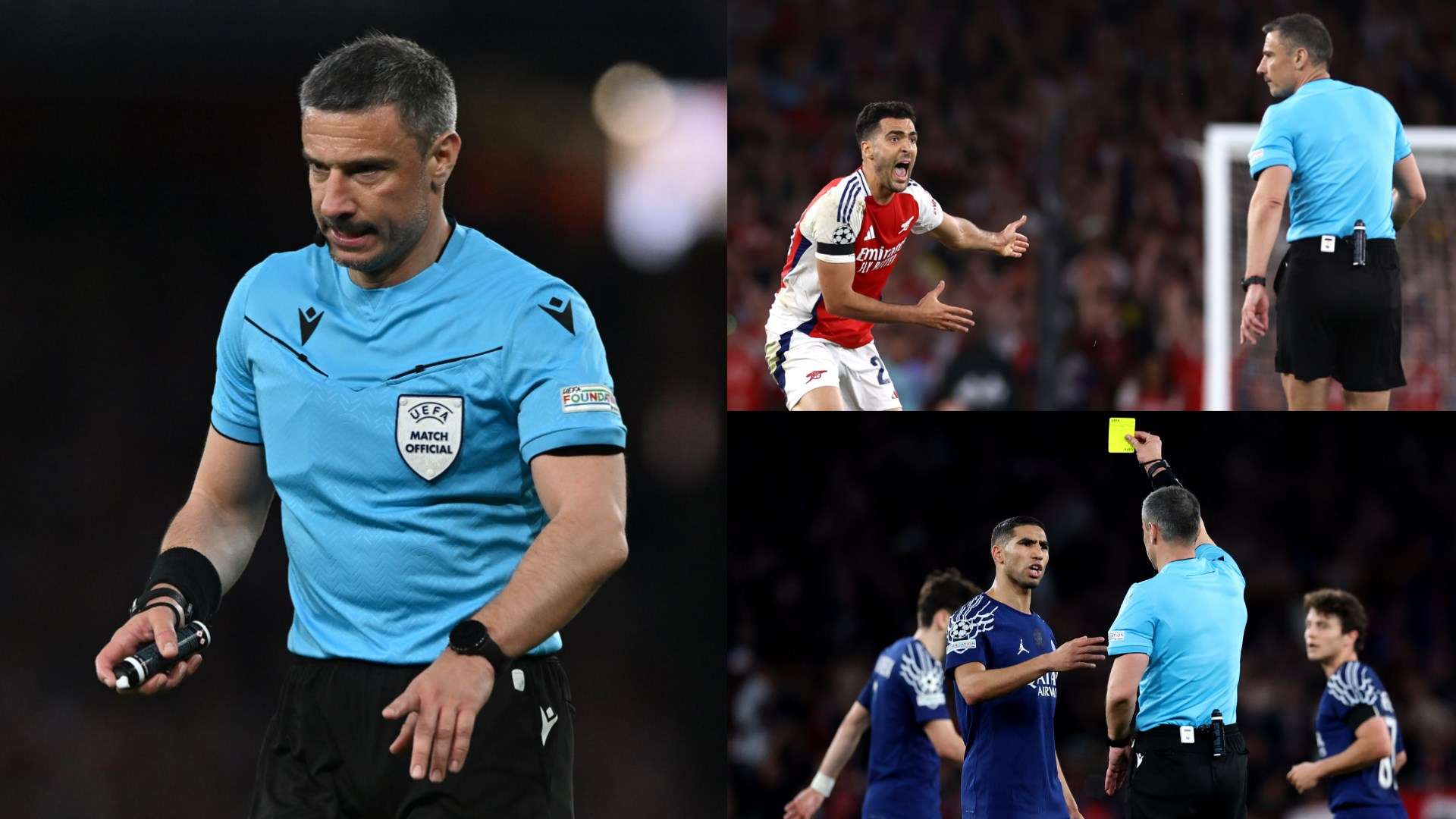 Arsenal fans fume at UCL semi-final referee vs PSG  