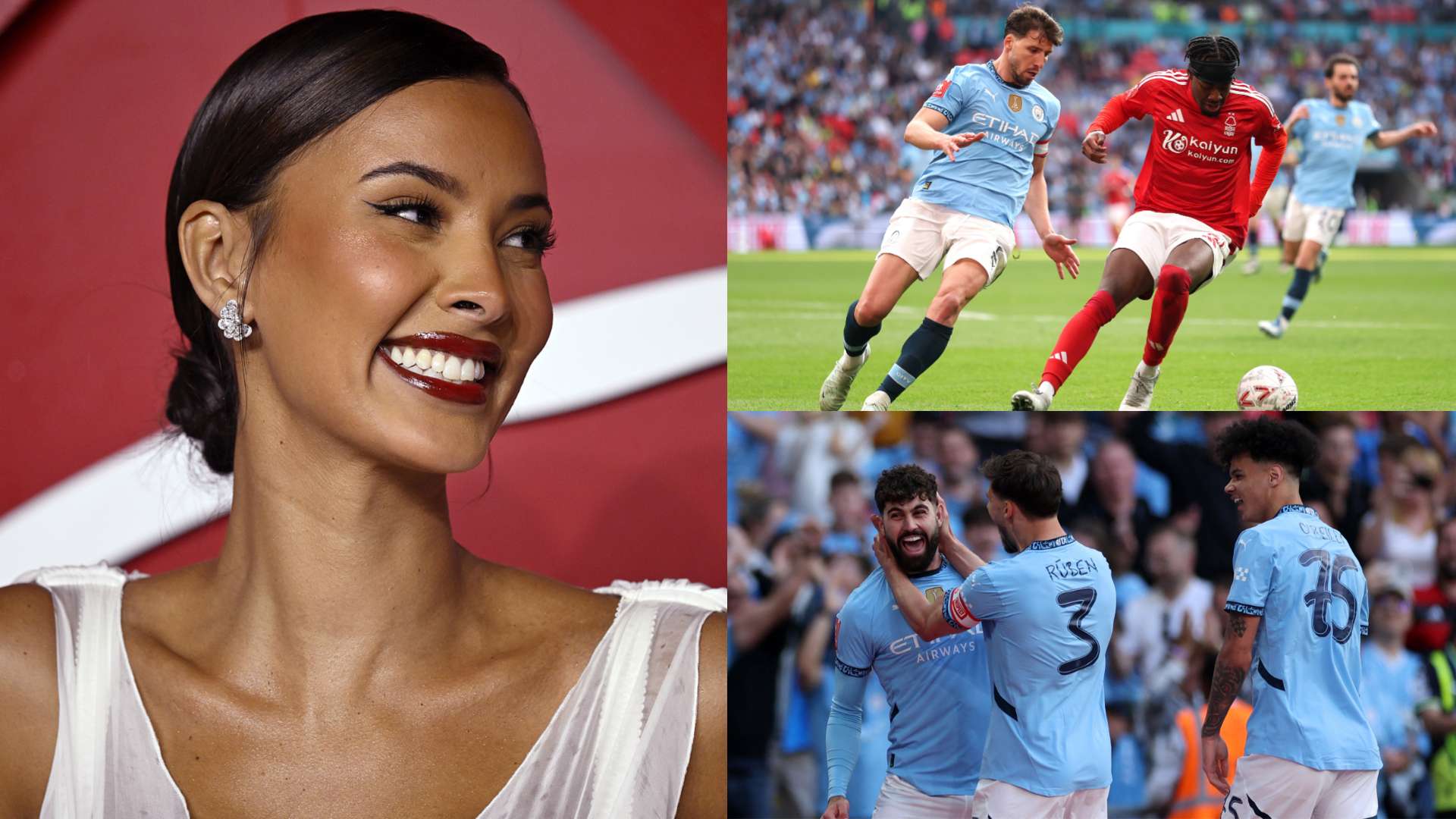 Dias fan club! Maya Jama enjoys 'family day out to Wembley'  