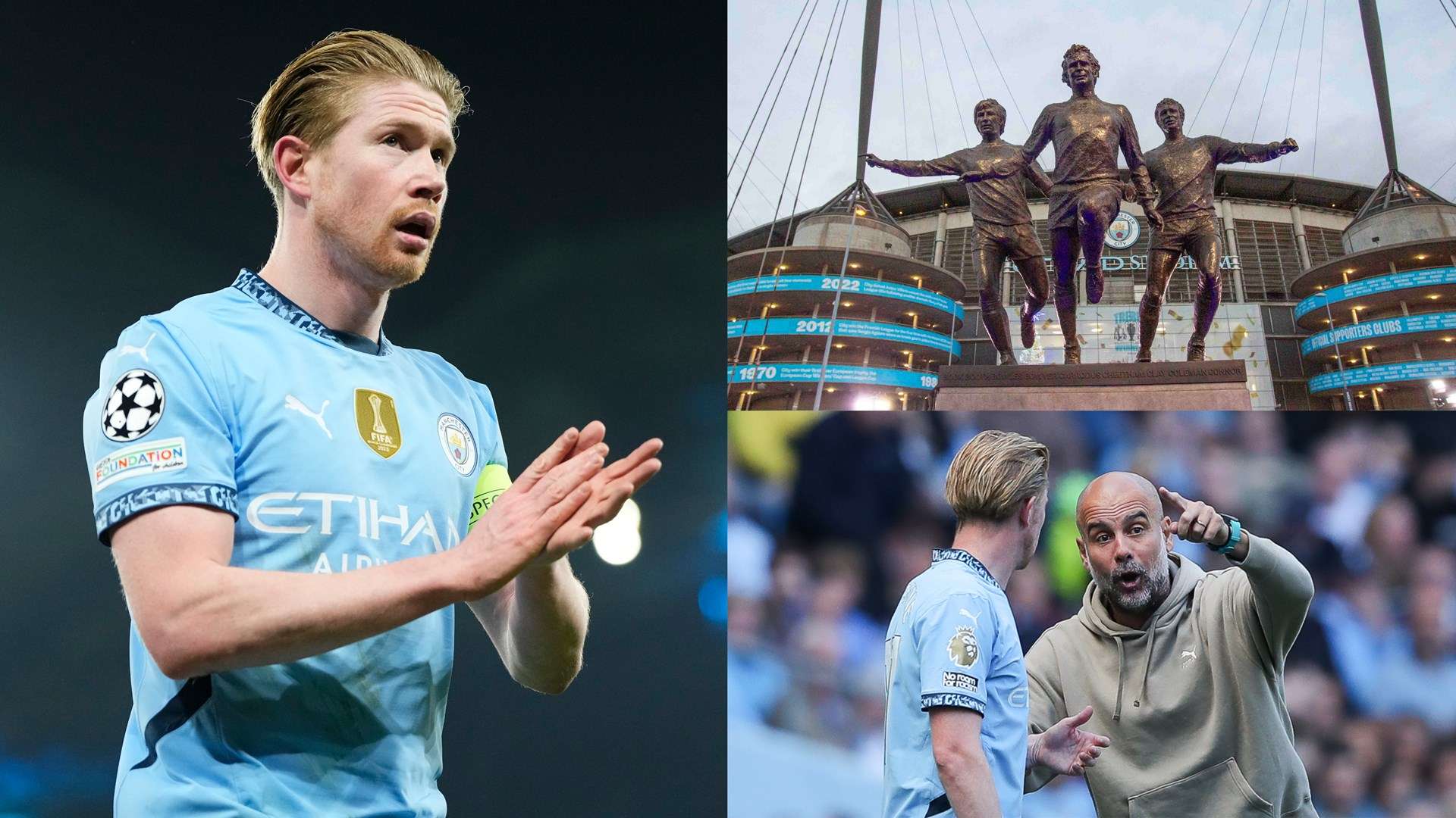 Guardiola believes departing De Bruyne will get City statue  