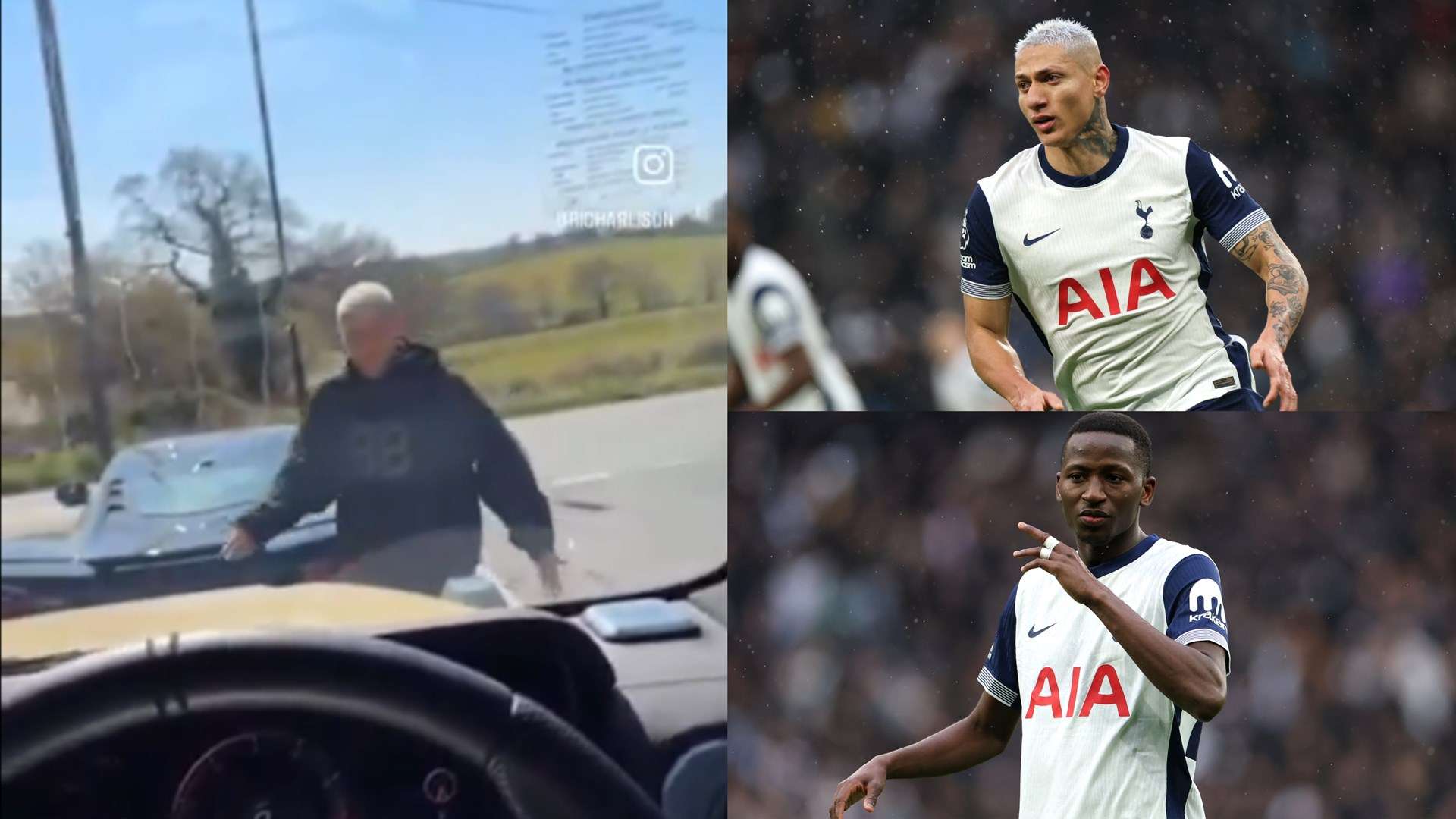 📽️ | Richarlison's hilarious road rage filmed by team-mate Sarr  