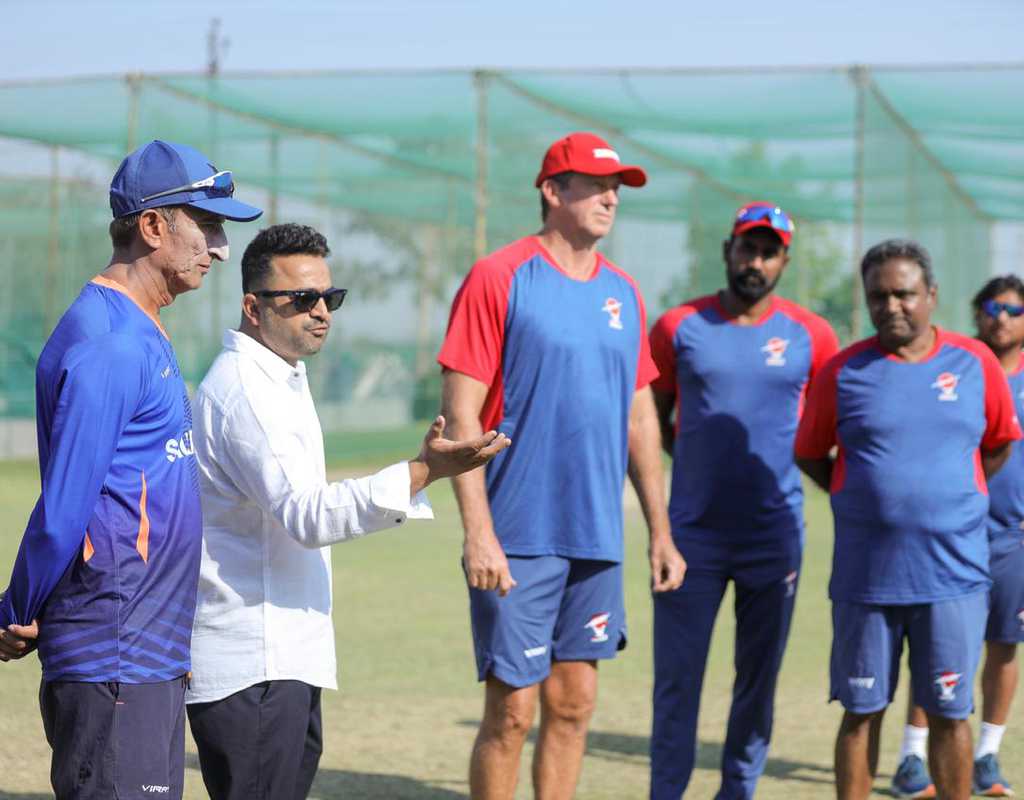 Glenn McGrath trains Saurashtra pacers in Rajkot  