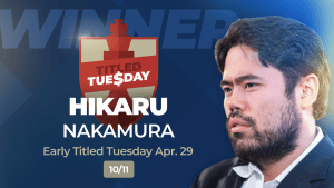 Nakamura, Niemann Take Turns Taking Titled Tuesday  