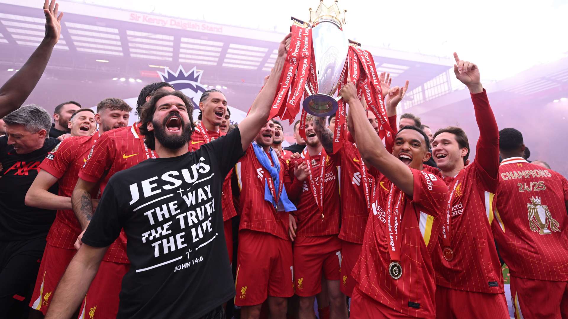 'Tired of partying' - Liverpool’s celebrations drain Alisson  