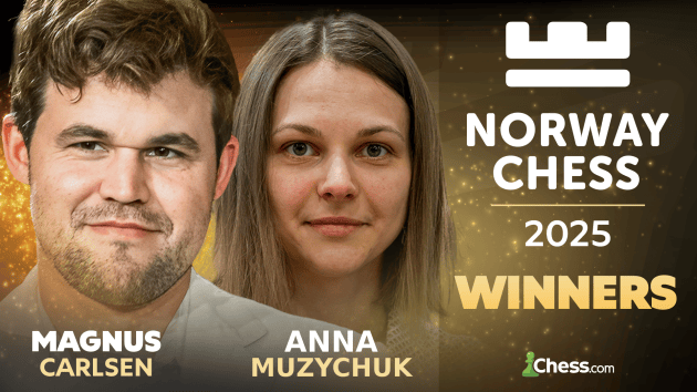 Carlsen, Muzychuk Win Norway Chess After Stunning Final Round  