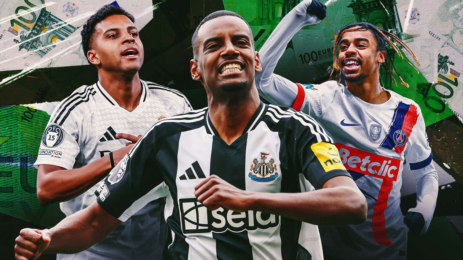 Isak, Rodrygo & nine stars set to join €100m club next - ranked  