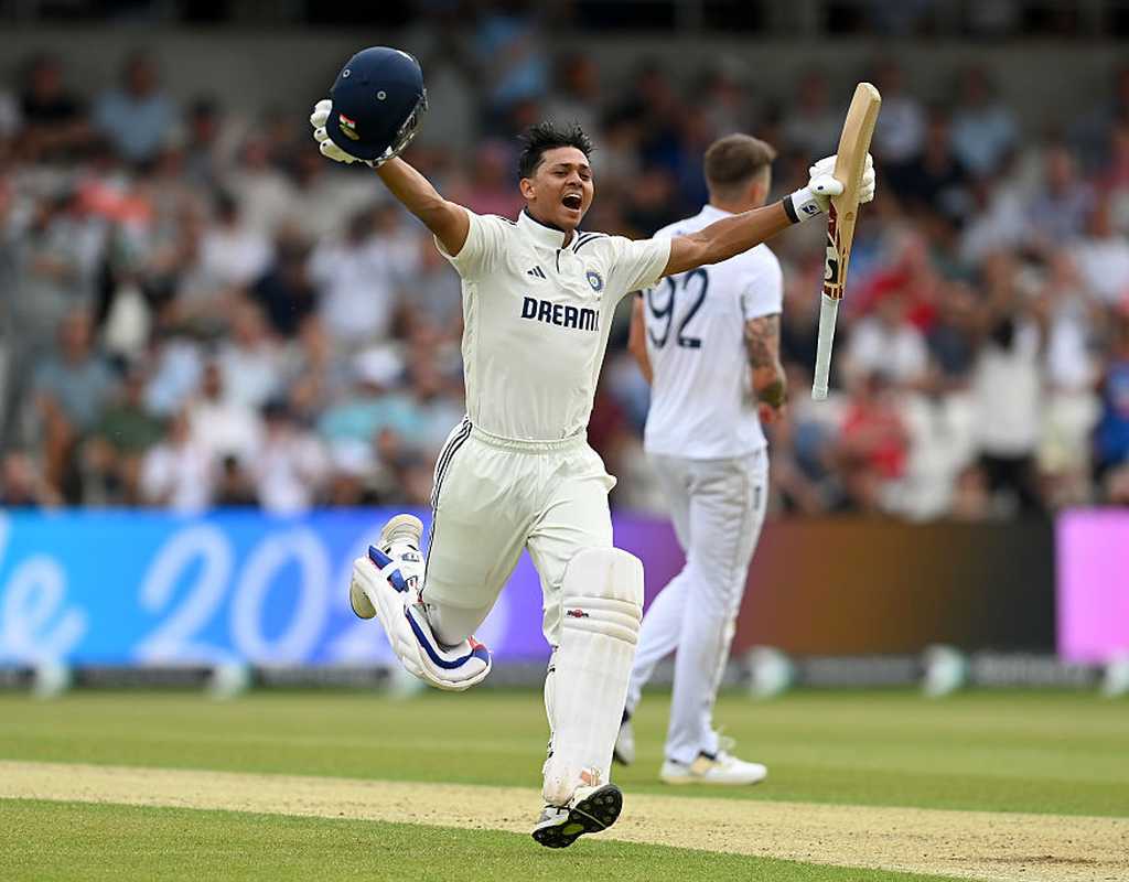 Jaiswal's dazzling ton puts India on top  