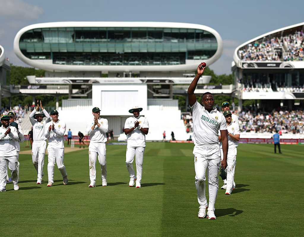 Australia hit back after Rabada's five-fer  
